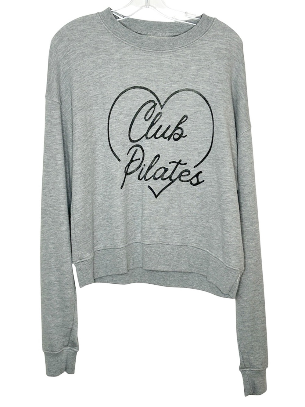 Spiritual Gangster Club Pilates Cropped Sweatshirt Gray Size M NWT - Picture 8 of 8
